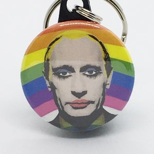 Putin Rainbow - 1 1/4&quot; Pin, Zipper Pull, Keychain or Magnet