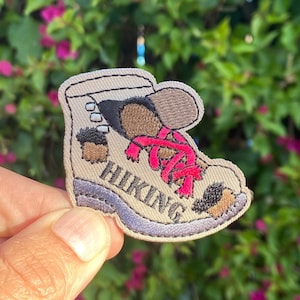 Hiking Boot Patch Brown