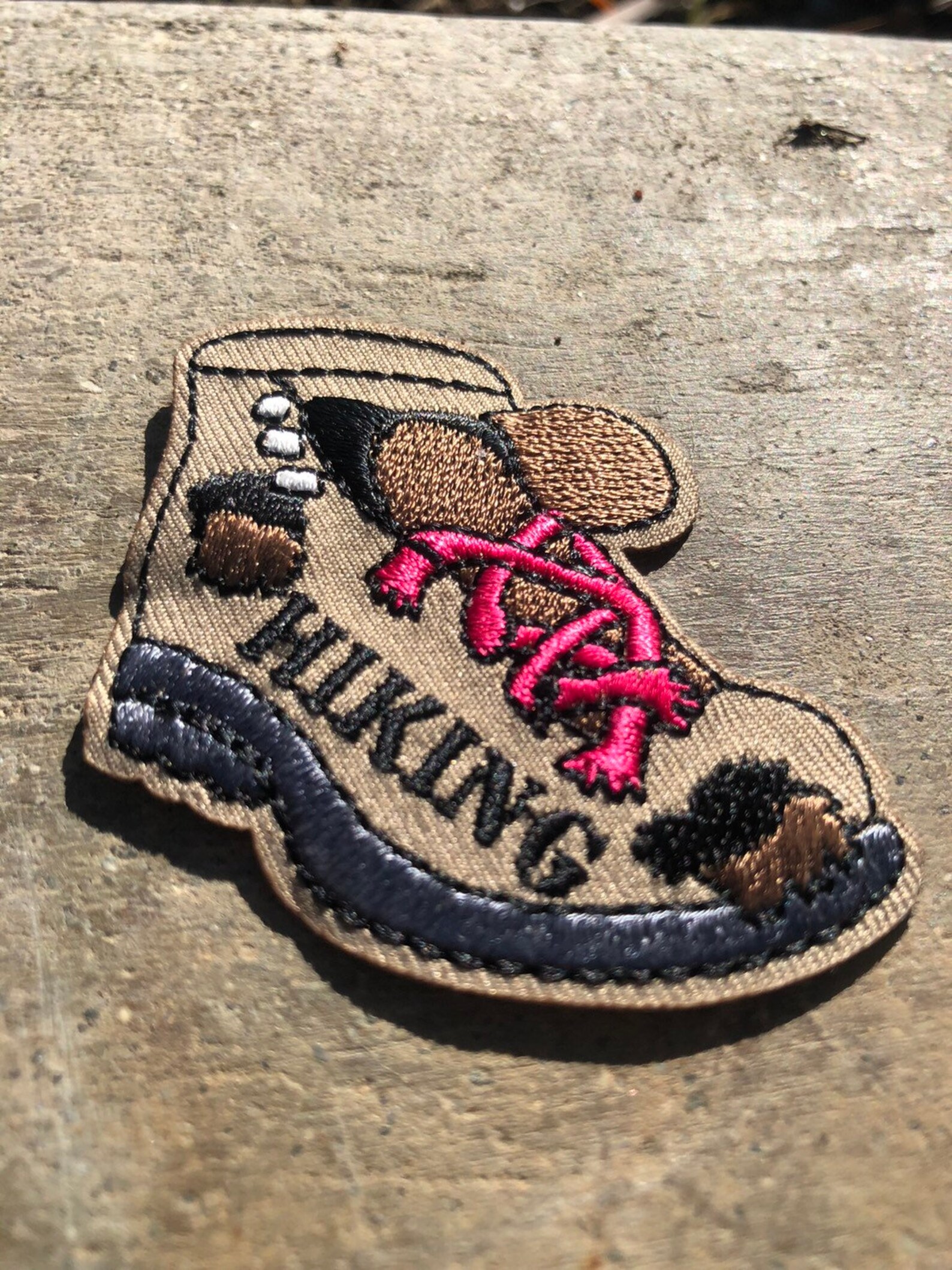 Hiking Boot Patch Etsy
