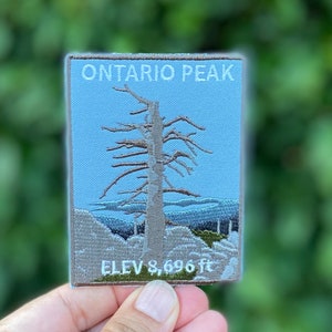 Wandern gestickter Aufnäher - Ontario Peak Berg Gipfel