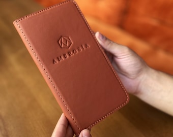 Bill holder, Leather Bar Check Holder, Custom Leather Receipt Holder, Personalized Check Presenter, Guest Check Book, Restaurant Server Book