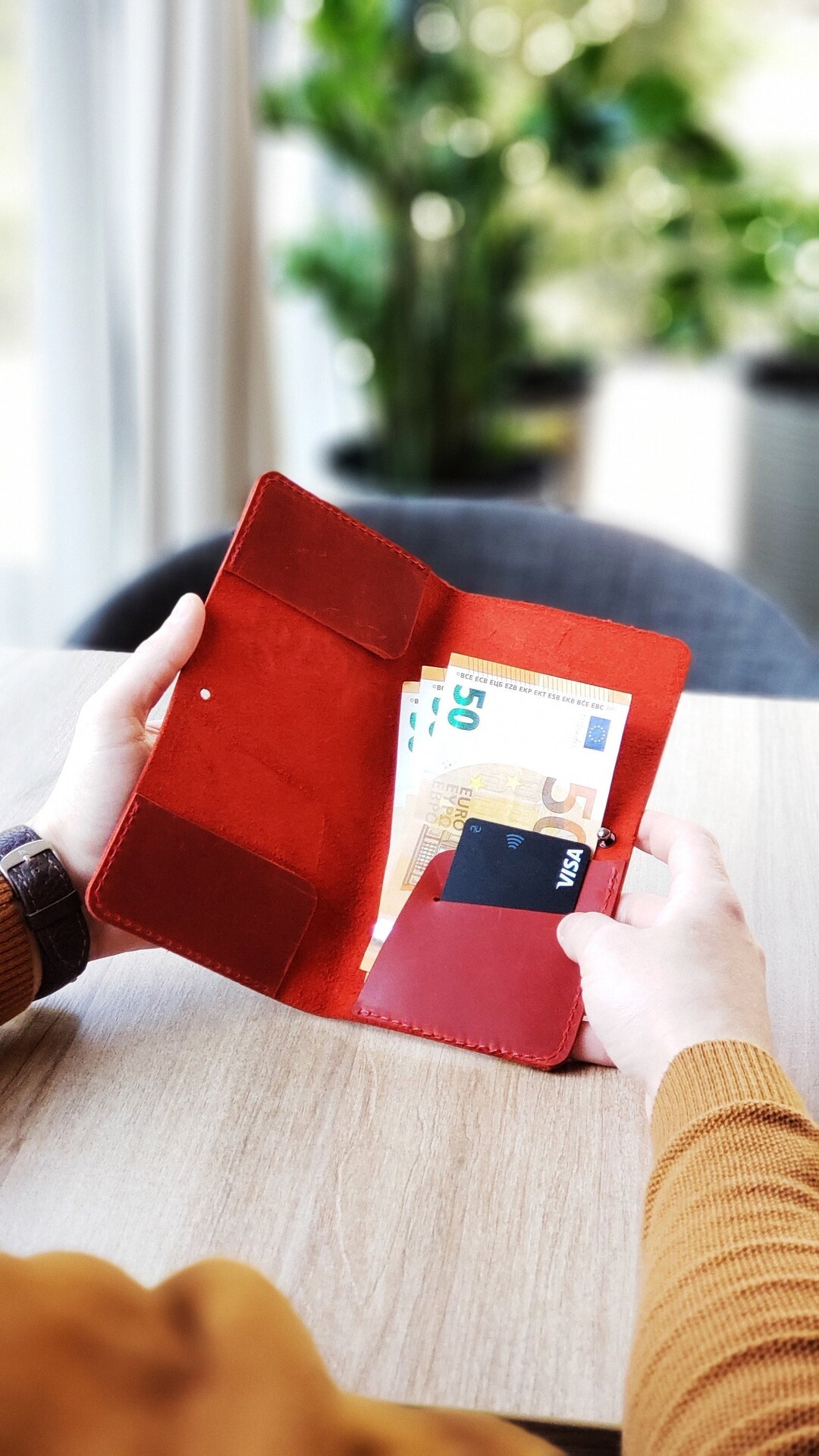 Porta billetes de cuero, Porta cheques de cuero, Porta cheques de cuero ...