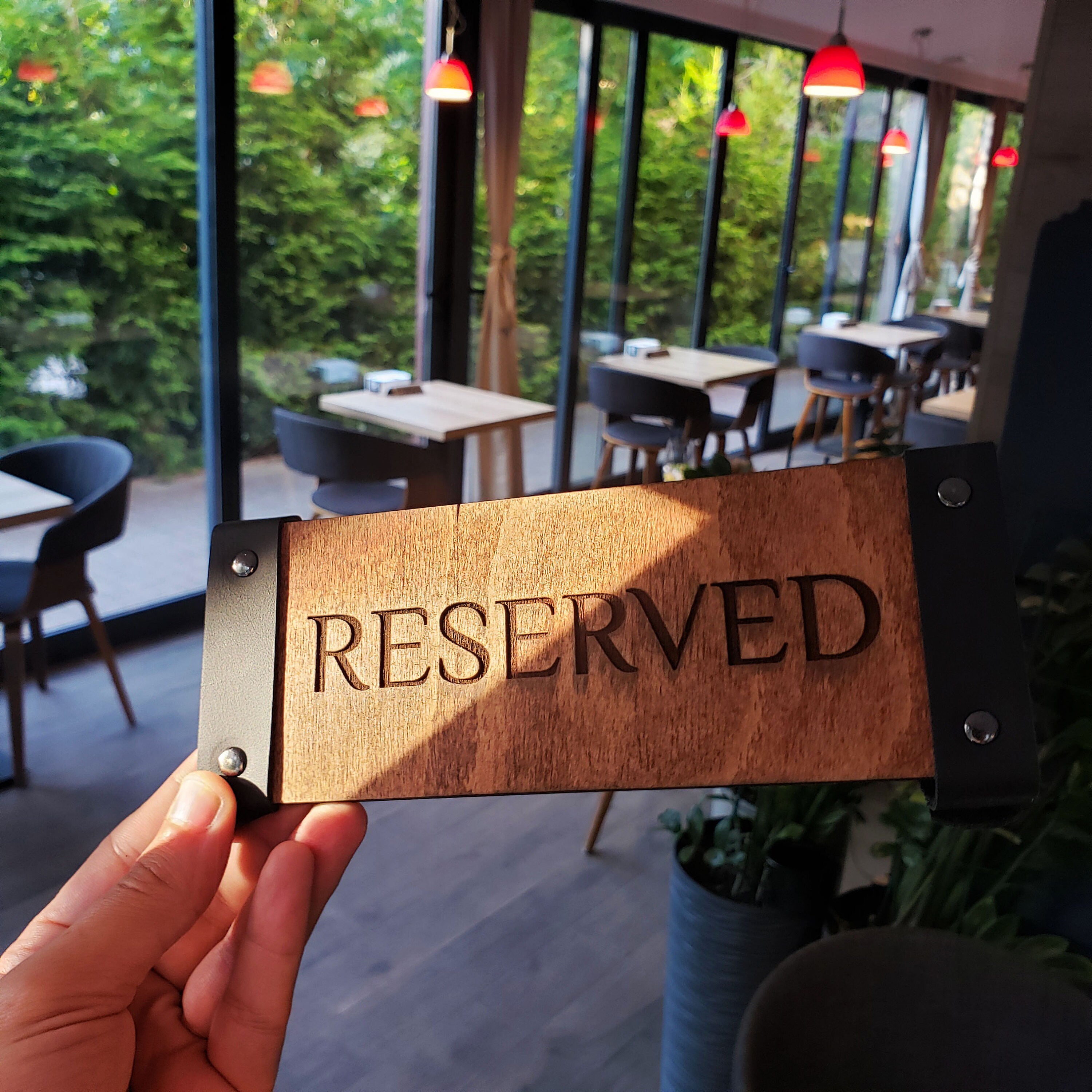 Tabletop Signs, Wooden Reserved Signs, Restaurant Reserved Table Signs ...