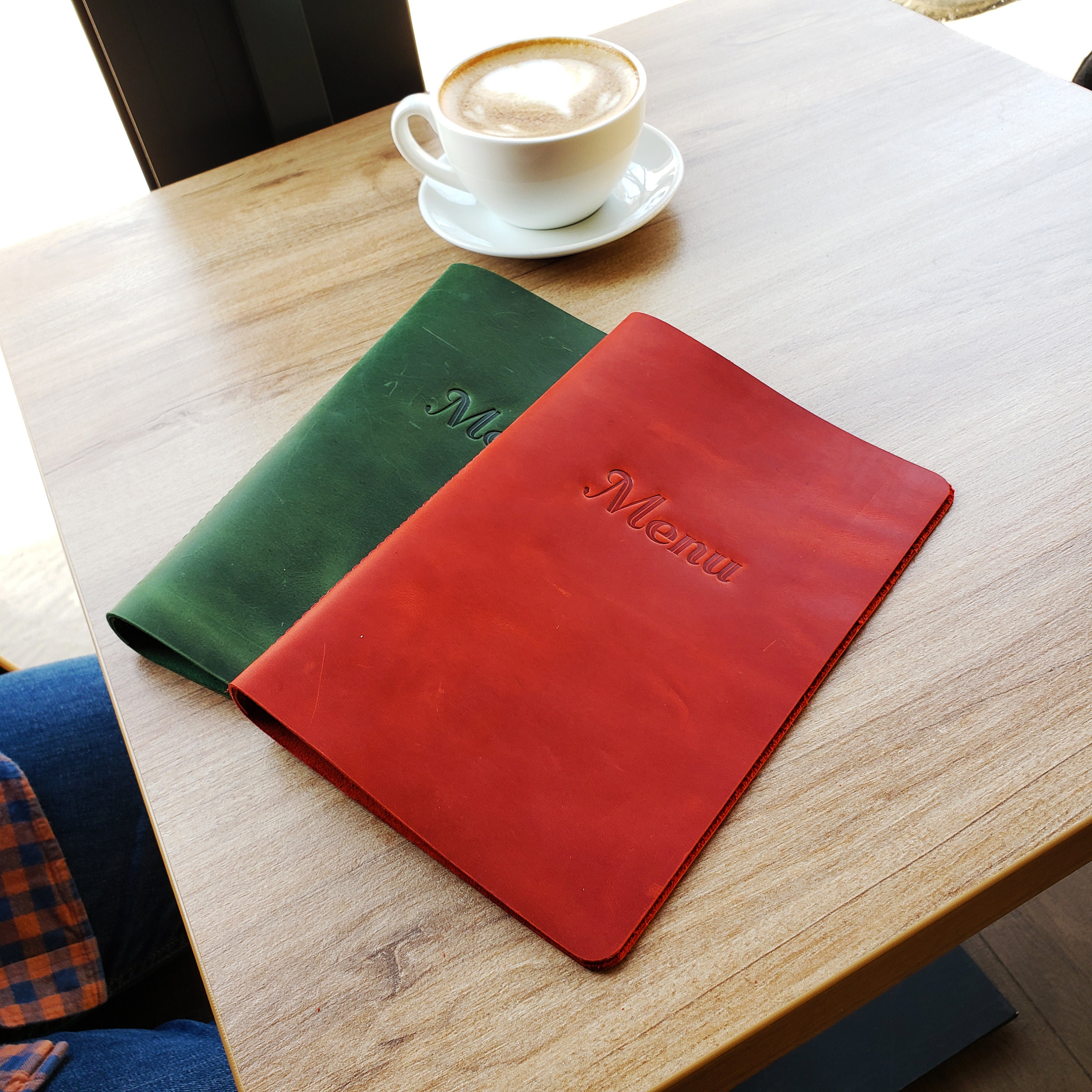 Menu Cover Menu Holder Leather Menu Cover Restaurant Menu Etsy UK