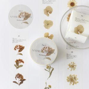 Ruban adhésif en papier herbier et orchidées par Nyret
