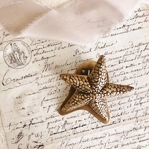 Starfish Brass Paper Clip