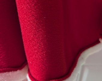 Poncho, forrado con sherpa, rojo