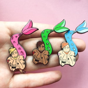 Tattooed Merman pin