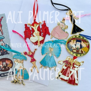 Complete Set: White Christmas Ornaments