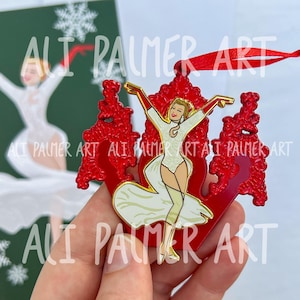 Mandy White Christmas Ornament