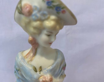 Antique Reproduction Half Dolls, German Half Dolls,  Beaded Skirts, Pincushion Dolls, Art Deco