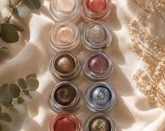 Wybierz dowolne 2 kremowe cienie do powiek | Botanical Mineral Eye Color Duo | Długotrwały kremowy cień do powiek | Czysty prezent kosmetyczny