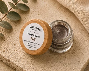 Fog Long Lasting Cream Eye Color | Silvery Lavender Grey Botanical Makeup