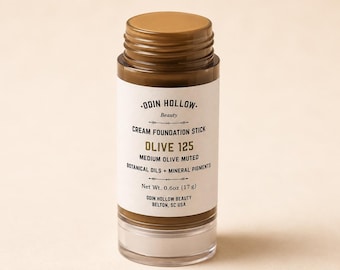 Cream Foundation Stick | Olive 125 (Medium Olive) | Botanical + Mineral Makeup Clean Beauty Makeup