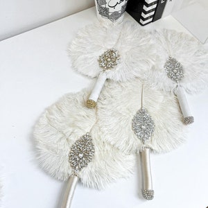 Genuine ostrich feather fan