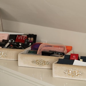 Plateau de présentation pour trousseau modèle luxe beige