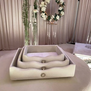 Plateau de présentation pour trousseau modèle zig zag strass