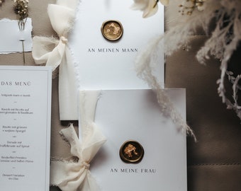 marriage vows | Mountains | mountain wedding | gold leaf | seal | Personalized | silk ribbon