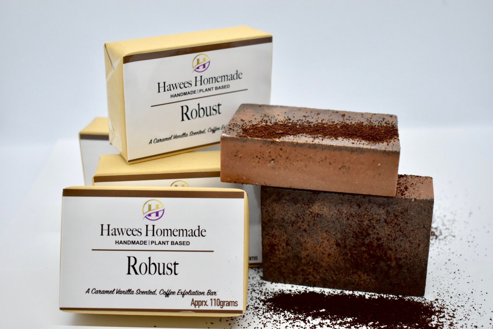 Robusto Exfoliante de café Caramelo VainillaAroma hecho a