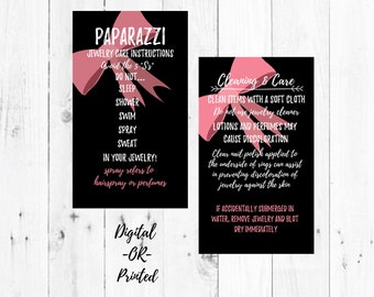 Paparazzi Cleaning And Care Business Cards 5 Bling 35x2 Etsy