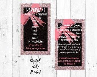 Paparazzi Cleaning And Care Business Cards 5 Bling 35x2 Etsy