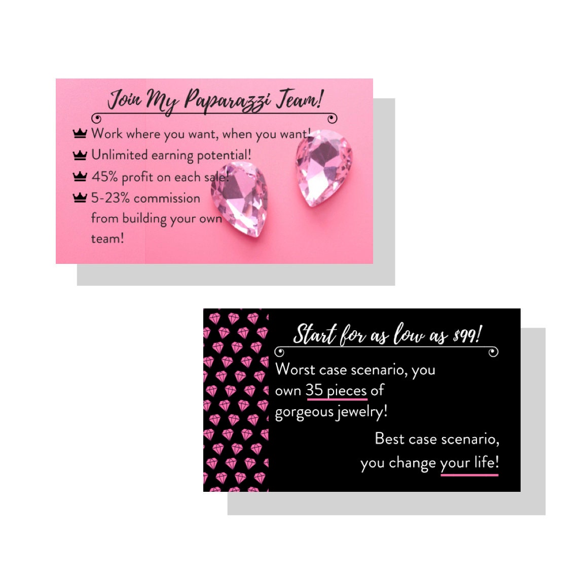 Paparazzi Join My Team Recruitment Card to match Cleaning | Etsy