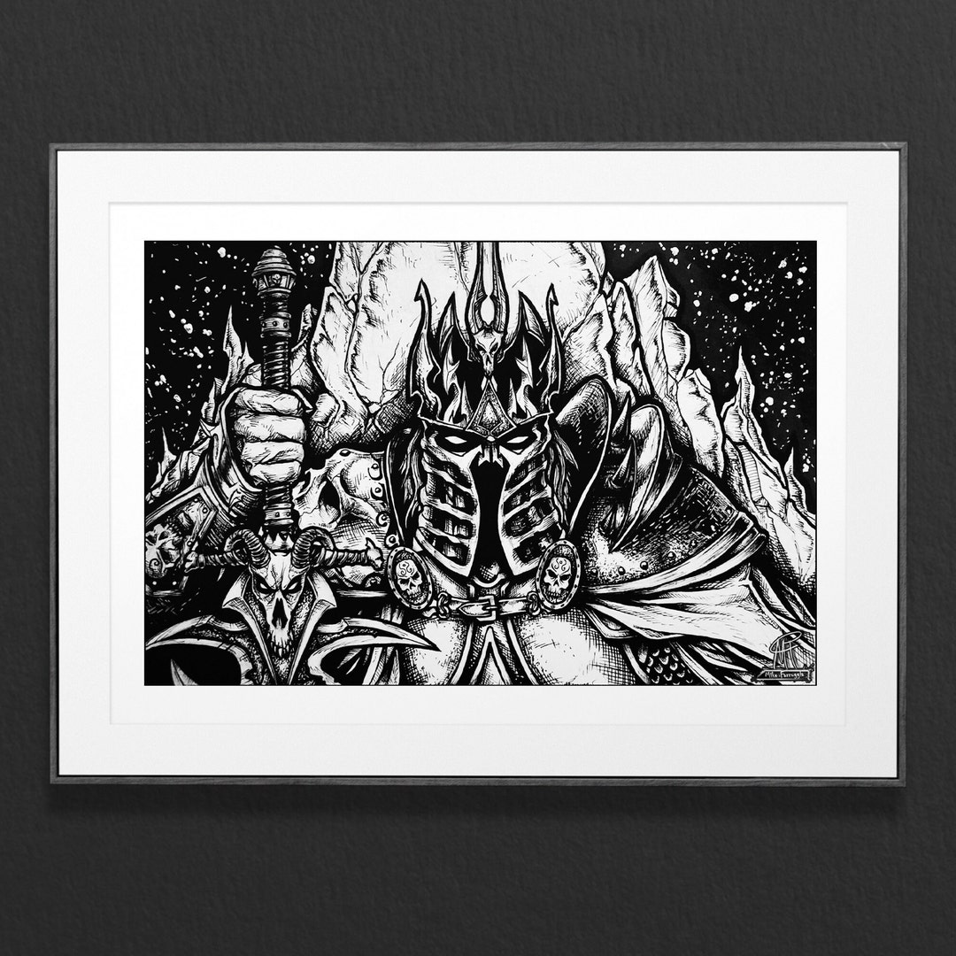 Arthas The Lich King World Of Warcraft Fun Gamer Gift Desk Or Wall arthas-the-lich-king-world-of-warcraft-fun-gamer-gift-desk-or-wall