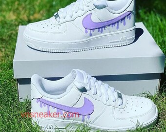 Drip Purple Custom Air Force 1 Custom 