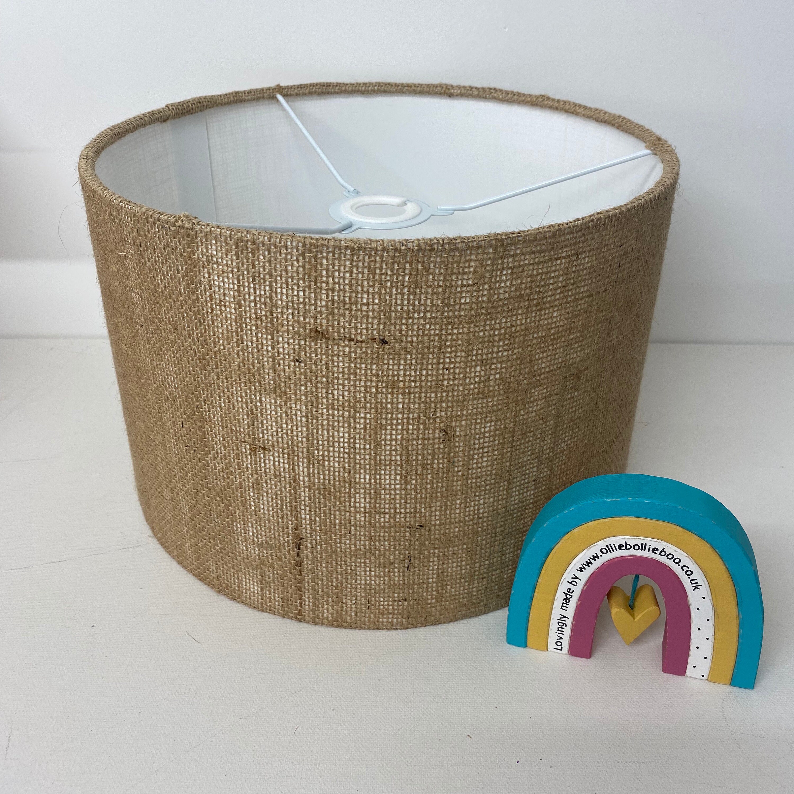 Burlap Lampshade Etsy UK