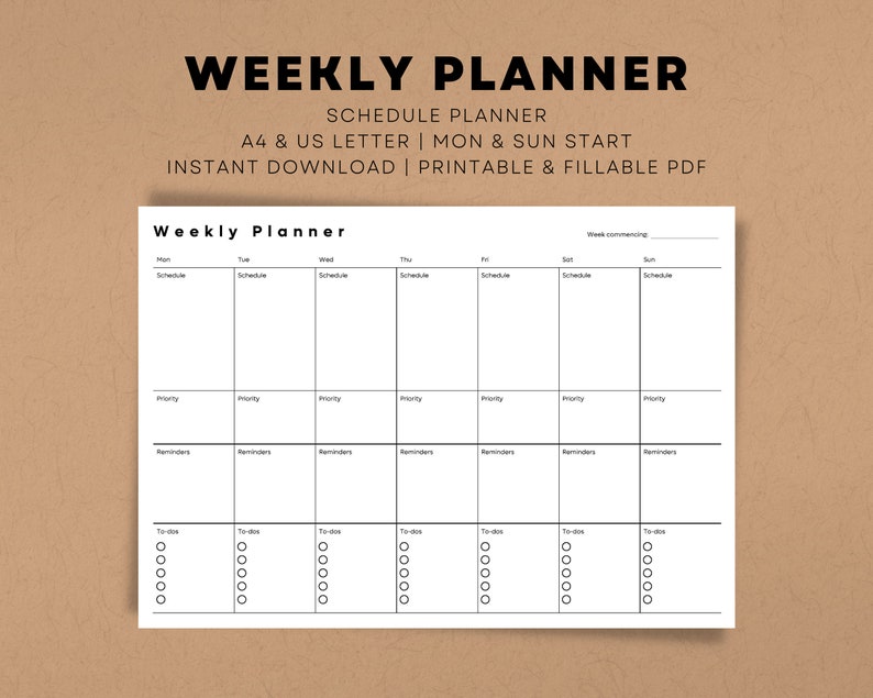  weekly schedule pdf template daily schedule priority to do list 
