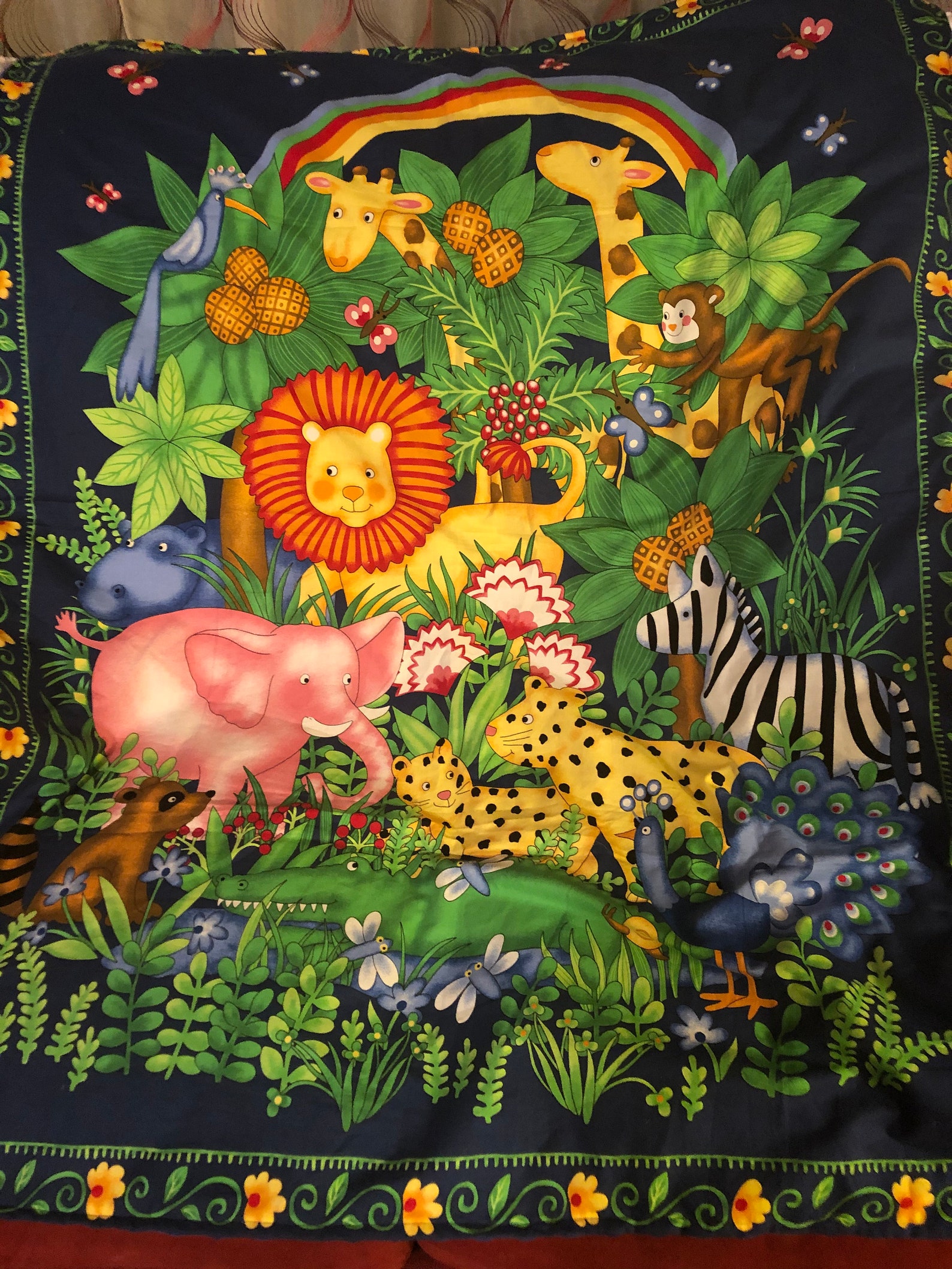 Jungle Baby Blanket Etsy