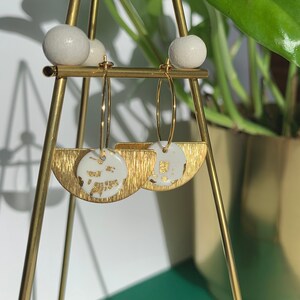 Gold & White ‘Wear 3 Ways’ Earrings