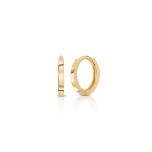 Pendientes Huggie de oro de 14k, Huggies de oro de 14k, Pendientes de aro Huggie de oro de 14k, Huggie de oro de 14k, Pendientes Huggie de oro, Aros Huggie de oro