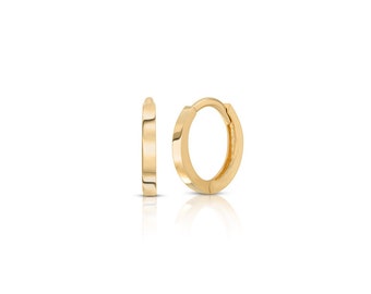 Orecchini Huggie in oro 14k, Huggies in oro 14k, Orecchini Huggie Hoop in oro 14k, Huggie in oro 14k, Orecchini Huggie in oro, Cerchi Huggie in oro