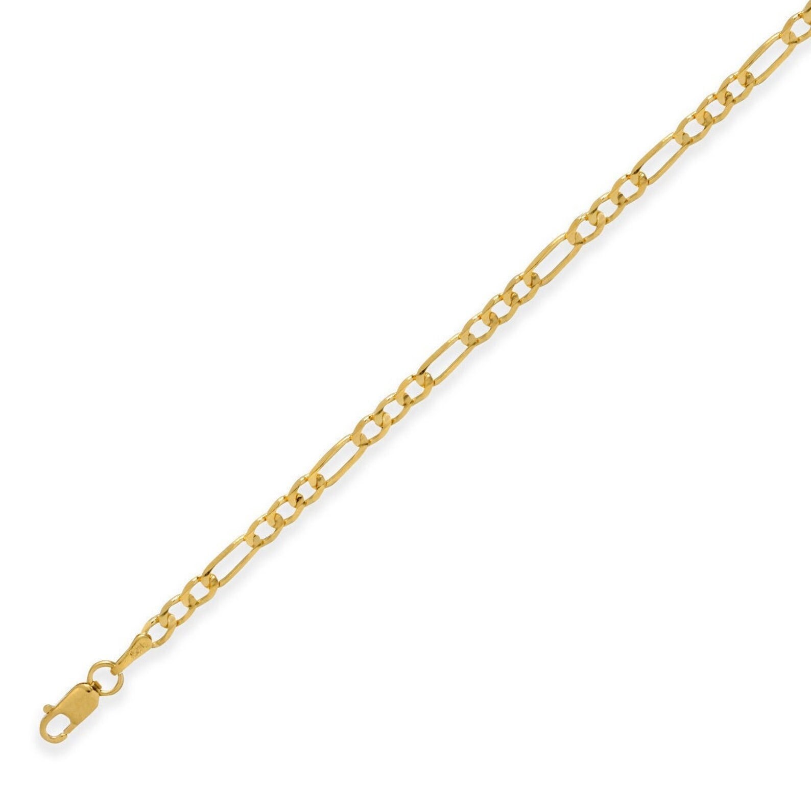 14K Gold Figaro Chain 3.1mm Figaro 