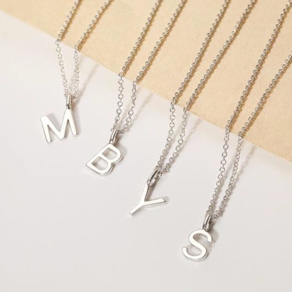 14K Yellow Gold Diamond Initial Necklace, Letter L Necklace – LTB JEWELRY