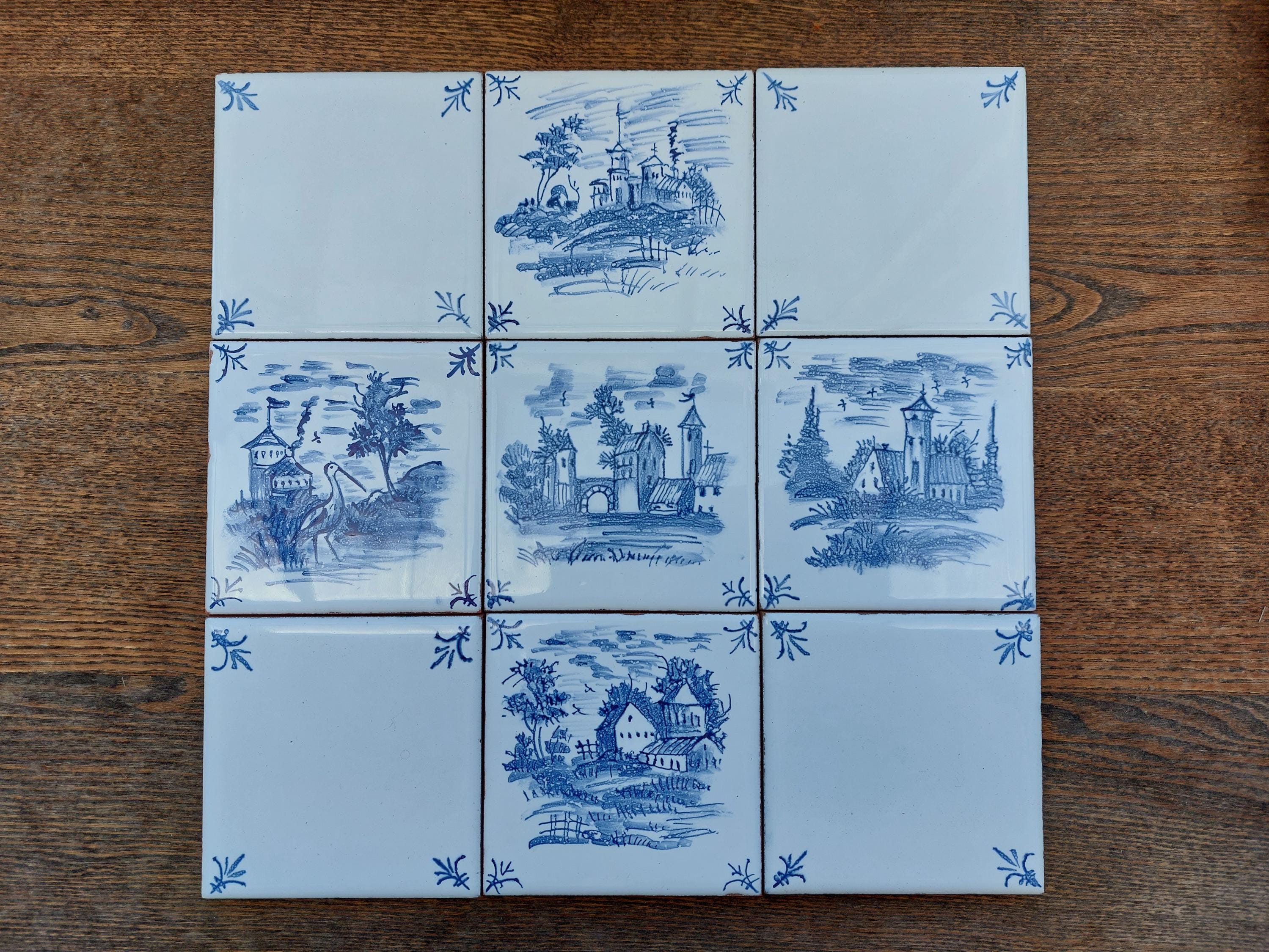 Delft Tile 4x4 - Etsy