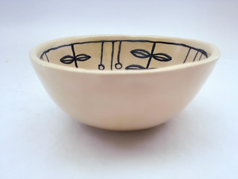 Handmade pottery Rustic style bowl Healthy living Vegan Snacks Olives Sauce Pickles Dip Cereal Porridge Breakfast serving dish 5 inches