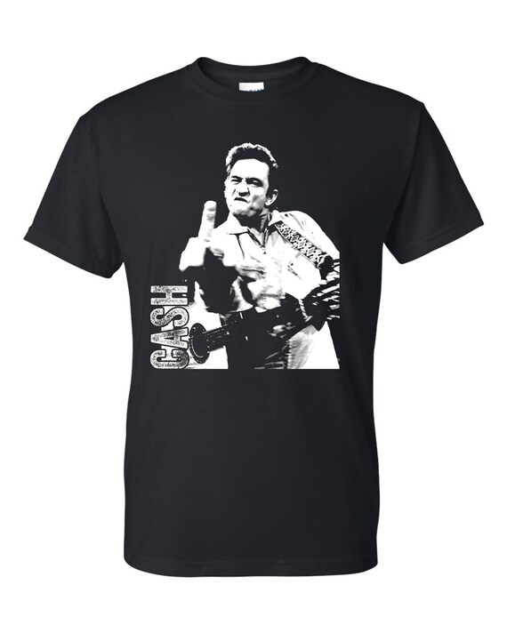 johnny cash flipping off shirt