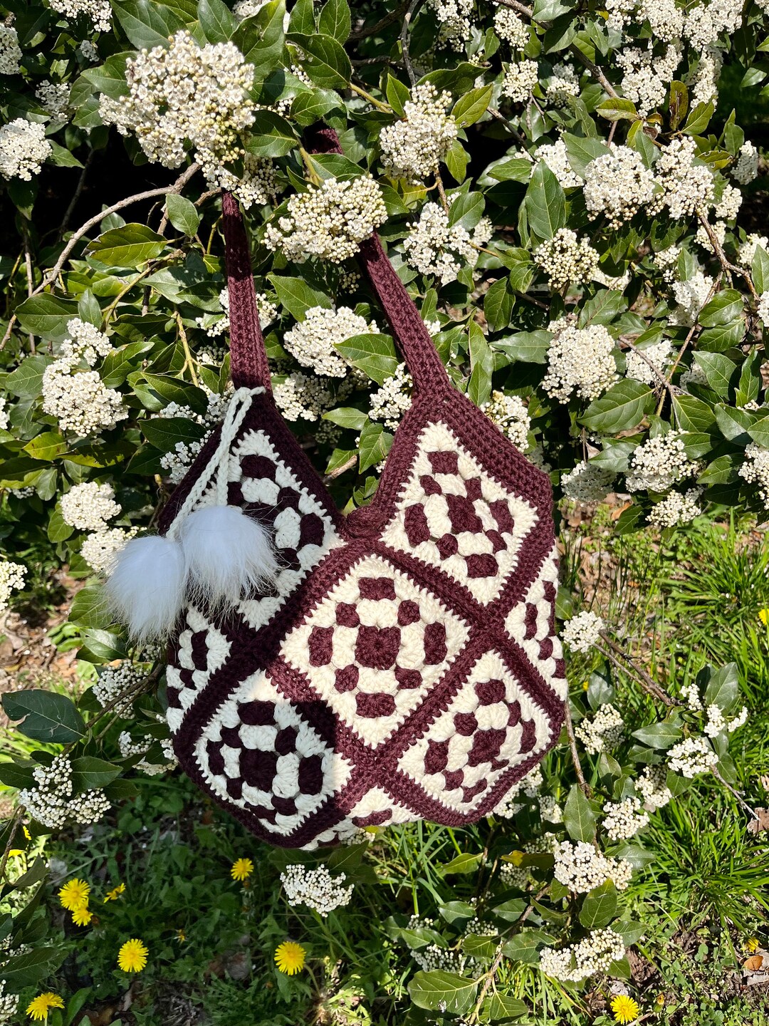 JOLIE SAC AU CROCHET Sac à main au crochet Sac en laine au Etsy France
