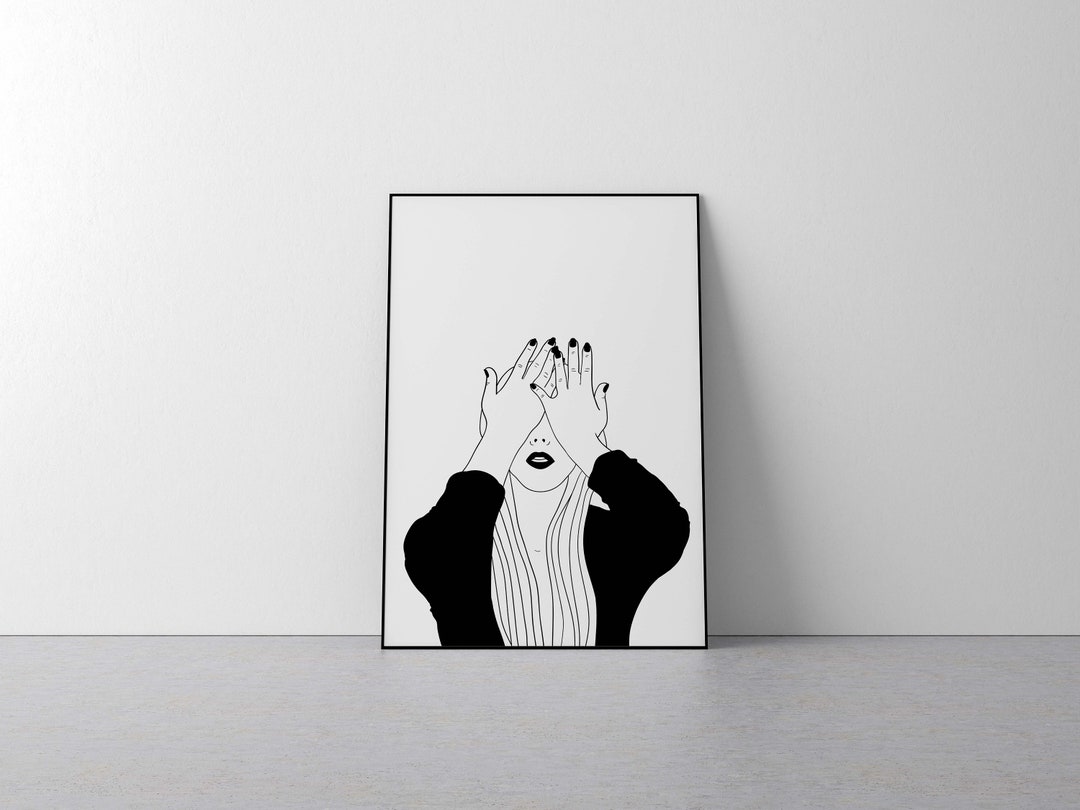 Minimal Black and White Printable Art Instant Download Digital Print ...