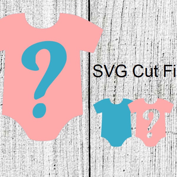 Baby Shower Gender Reveal Boy or Girl Layered SVG Cut File