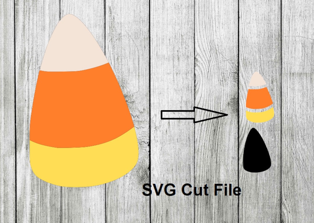 Candy Corn Layered SVG Halloween Candy Cut File Cupcake Toppers Cake ...