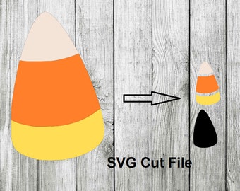 Candy Corn Layered SVG Halloween Candy Cut File cupcake toppers cake topper banner