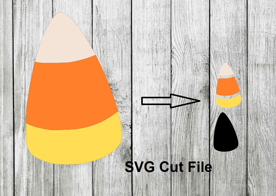 Candy Corn Layered SVG Halloween Candy Cut File Cupcake Toppers Cake ...