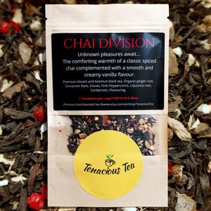 Chai Abteilung ~ Cremige Vanille gewürzte Chai Lose Schwarzteemischung, Geschenk für Teeliebhaber, Joy Abteilung inspiriert