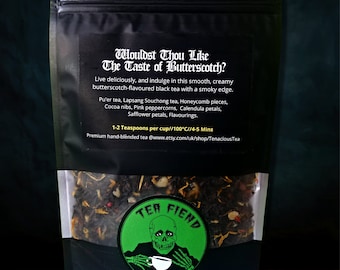 Wouldst Thou Like The Taste of Butterscotch ~ Sweet Creamy Black Loose Tea, Black Phillip, The Witch VVitch, Halloween
