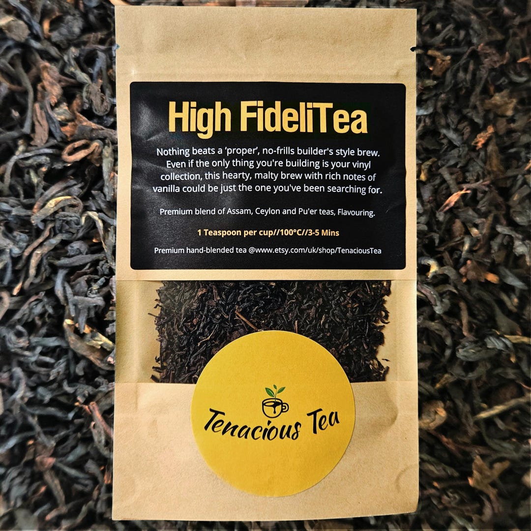 Buliders Tea High Fidelitea ~ Vanilla English Breakfast Tea Black Strong Malty ...