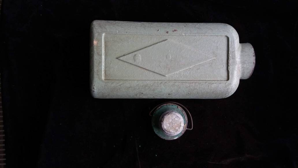 RARE Vintage Metal Hot Water Bottle With Screw Top Lid Etsy