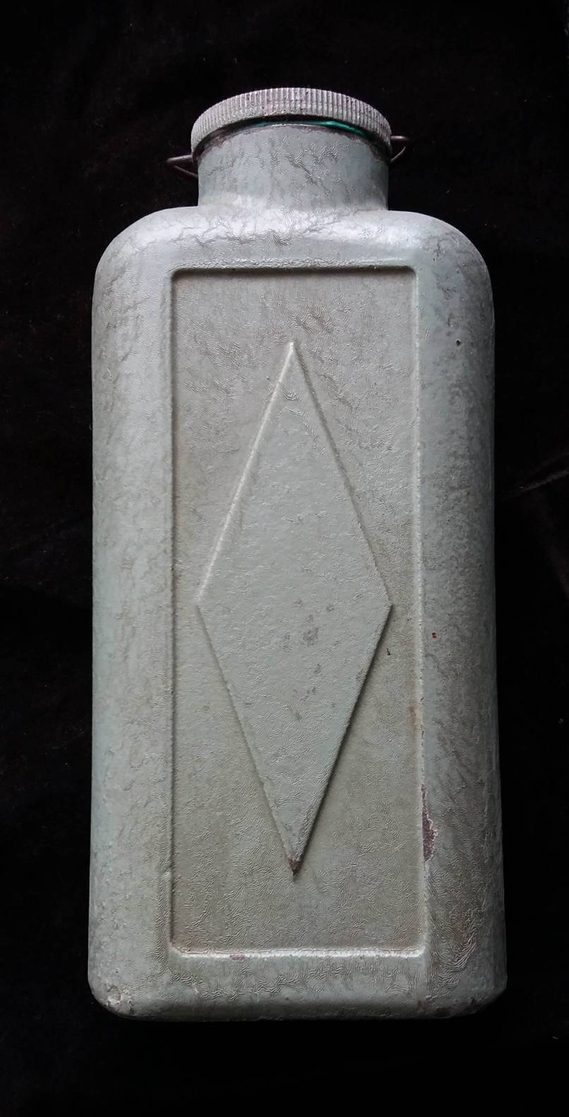 RARE Vintage Metal Hot Water Bottle With Screw Top Lid Etsy